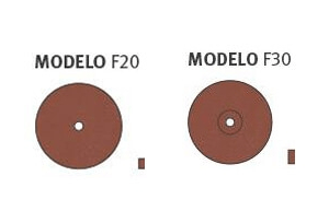 Ruedasmarrones cromo-cobalto F20-F30 x50 un