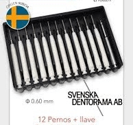 Pernos Tms Svenska 0.60mm 12 Pernos + Llave